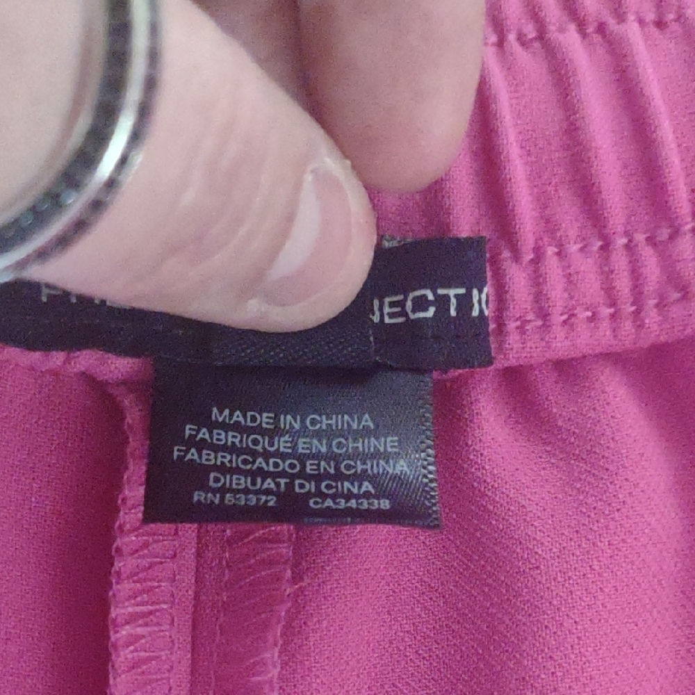 French Connection Pink Drawstring Pants, Size‎ 8 - Picture 4 of 5